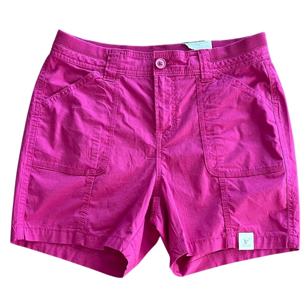St John's Bay Women's Fuschia Pink Casual‎ Shorts 4 NWT